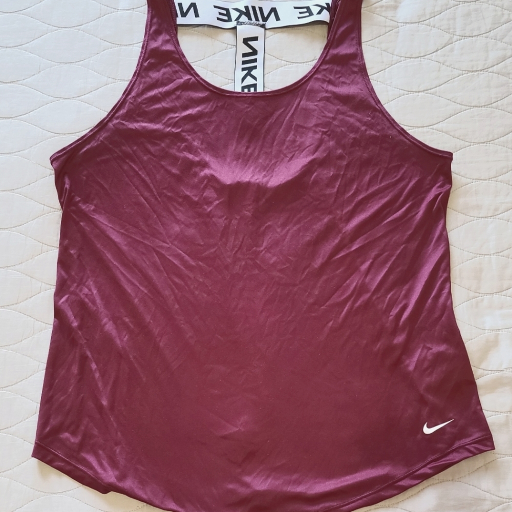 NWOT Nike Dri-Fit T-Back Tank - Plum, Size XL